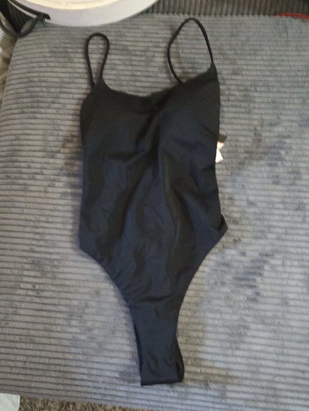 Victoria's Secret Black High-Cut One-Piece Swimsuit